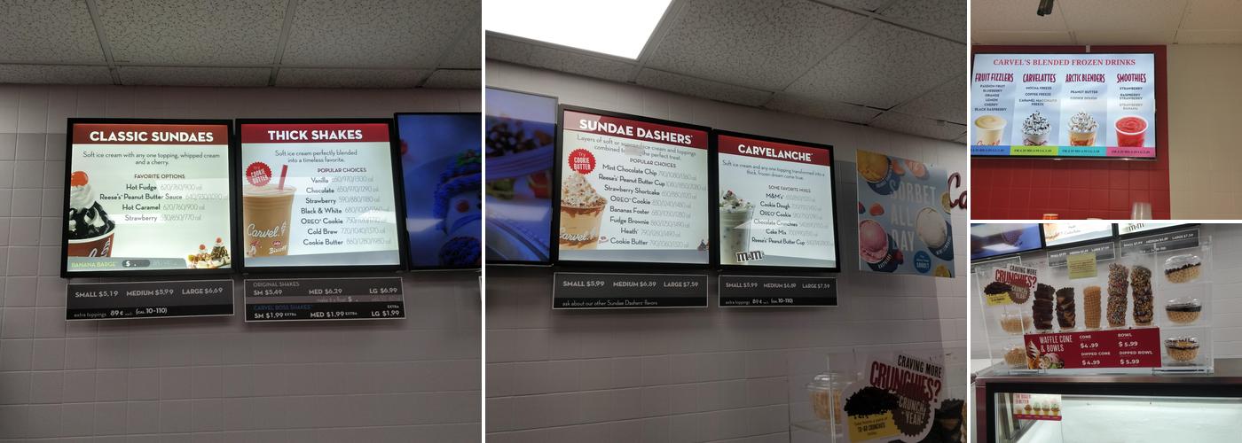 Carvel Menu