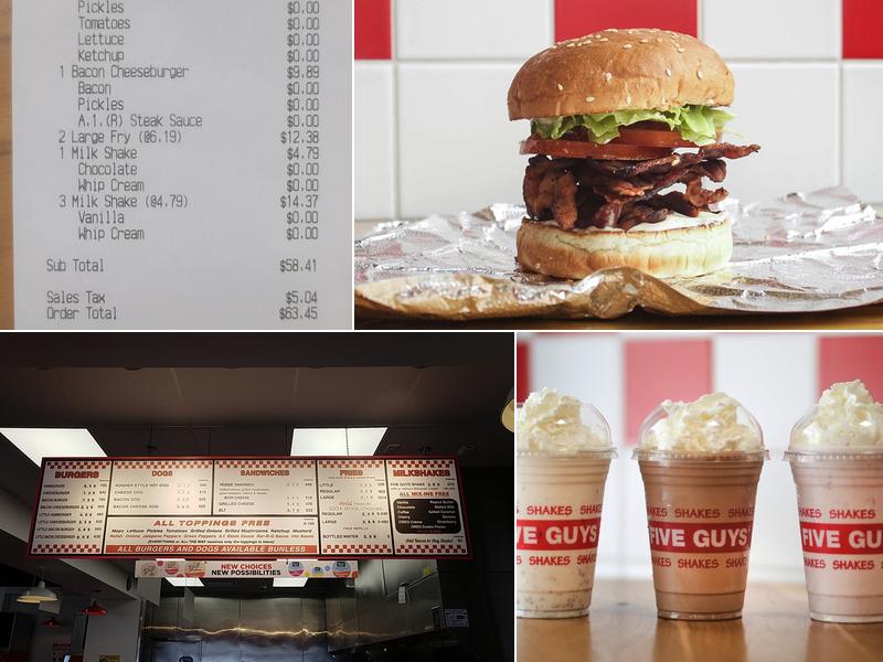 Five Guys Menu