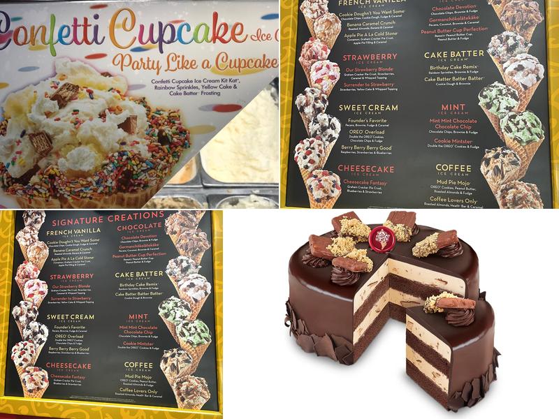 Cold Stone Creamery Menu