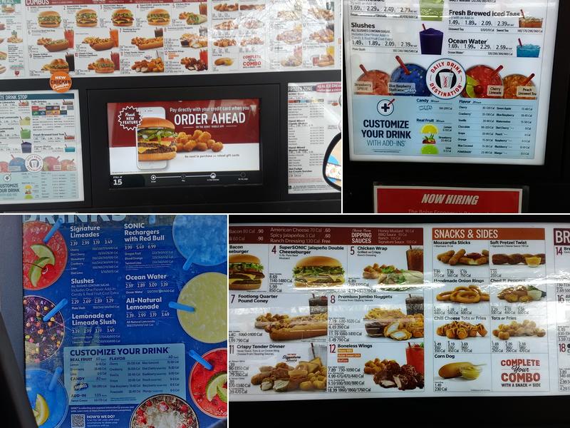 Sonic Drive-In Menu
