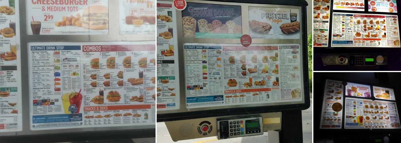 Sonic Drive-In Menu