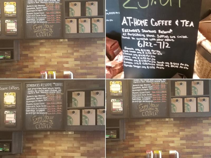 Starbucks Menu