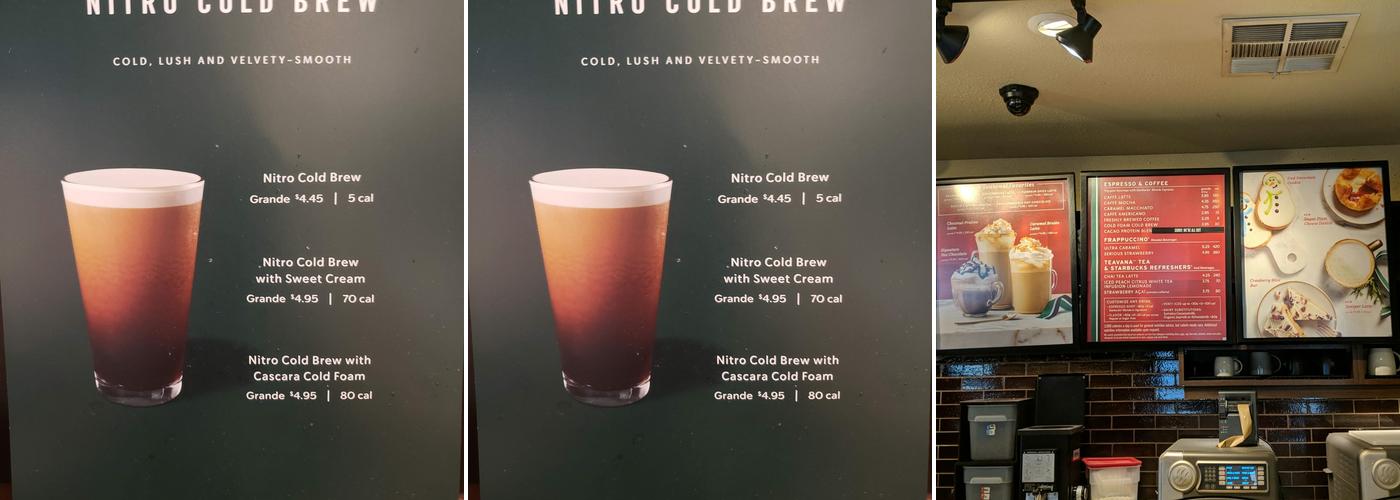 Starbucks Menu