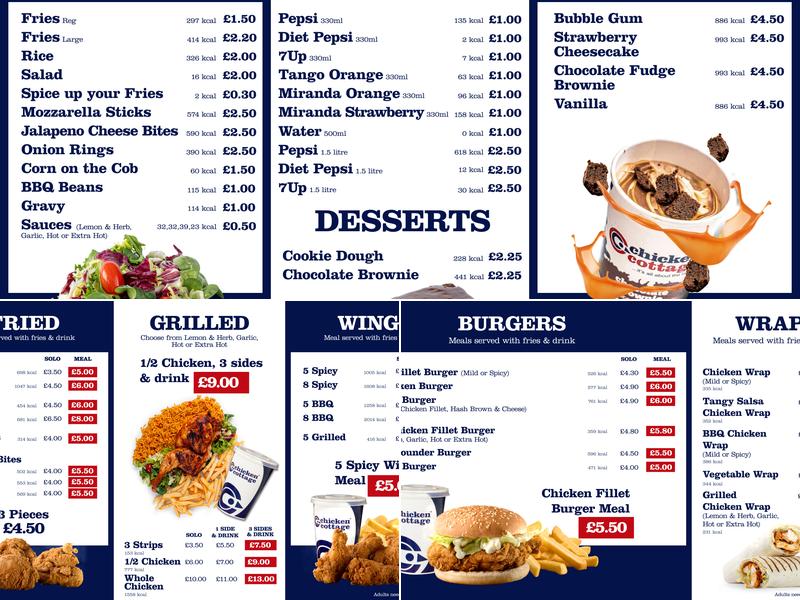 Chicken Cottage Menu