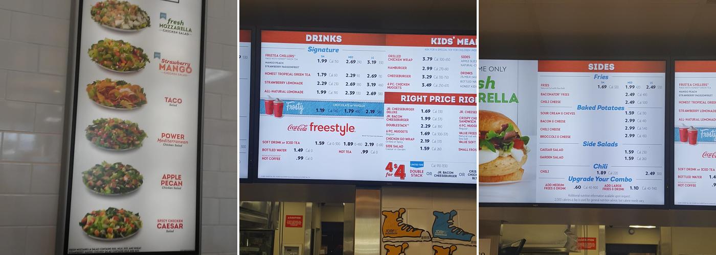 Wendy's Menu