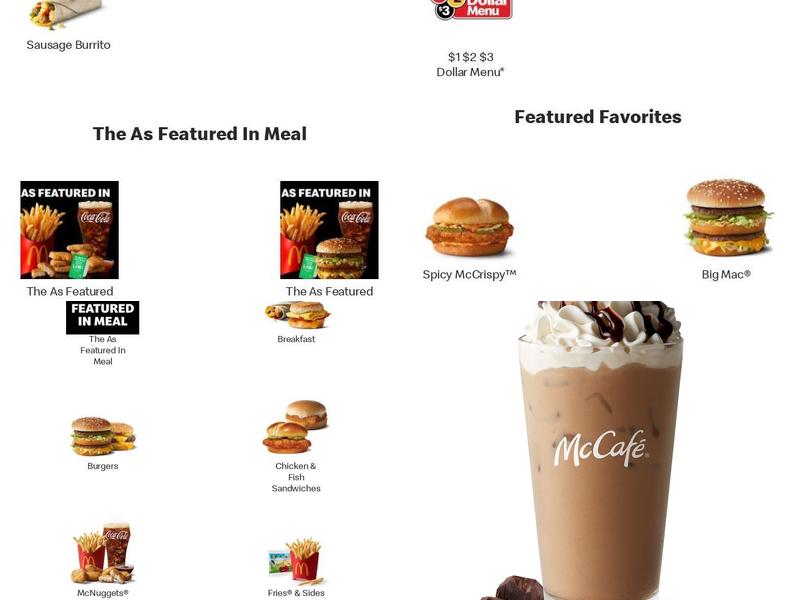 McDonald's Menu