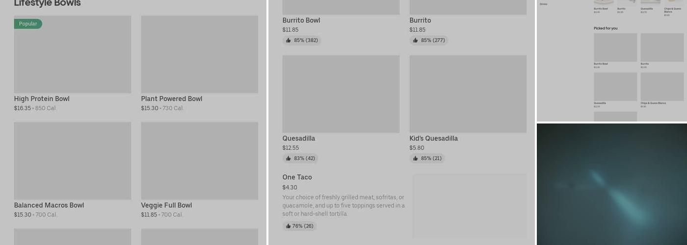 Chipotle Mexican Grill Menu