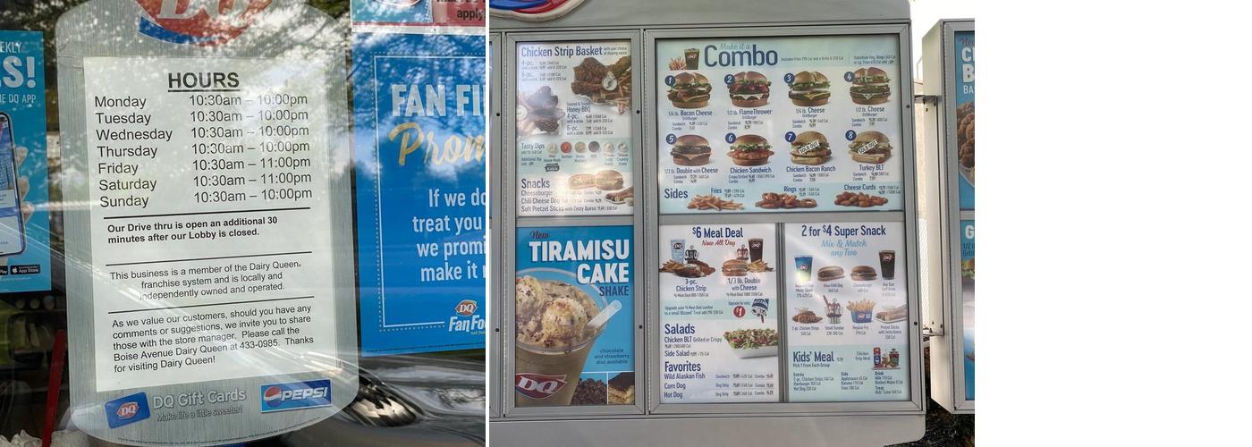 Dairy Queen Grill & Chill Menu