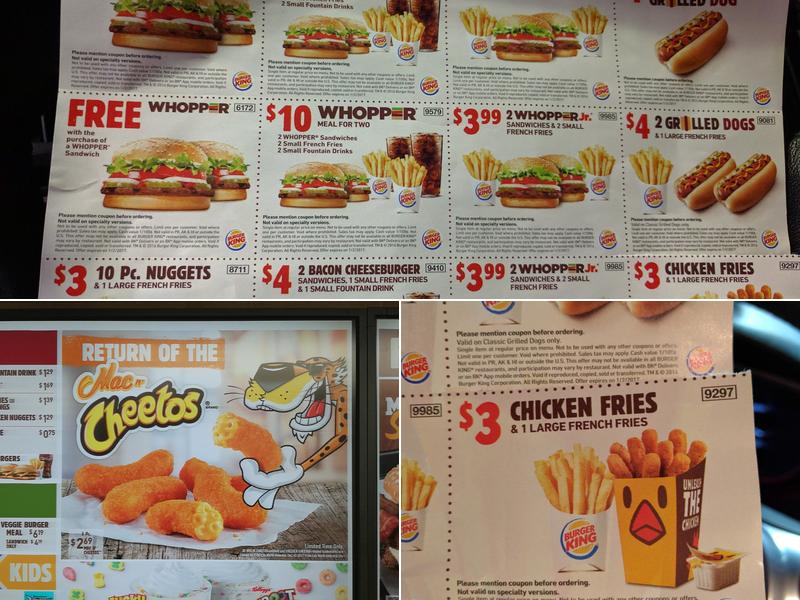 Burger King Menu