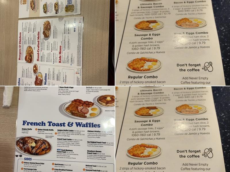 IHOP Menu