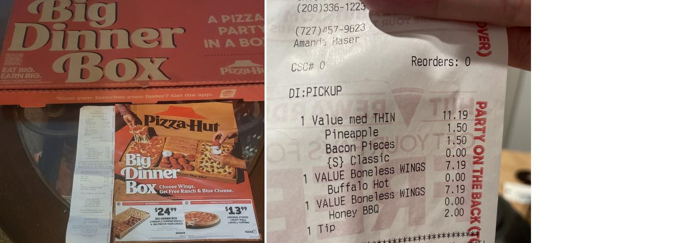 Pizza Hut Menu