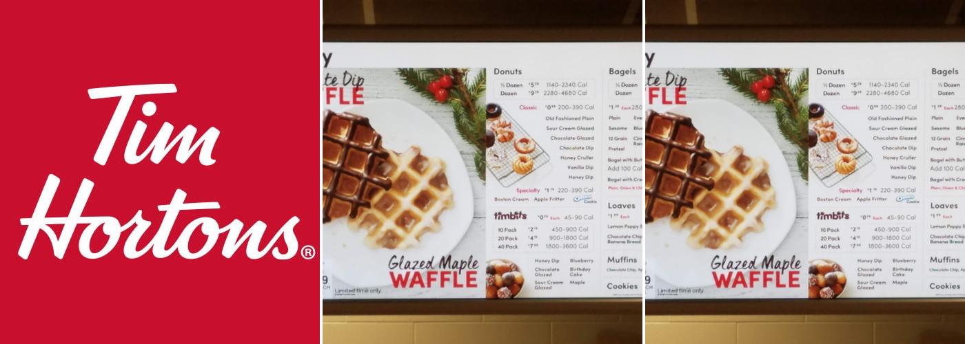 Tim Hortons Menu
