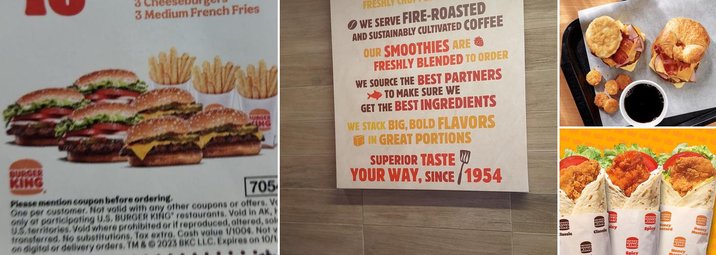 Burger King Menu