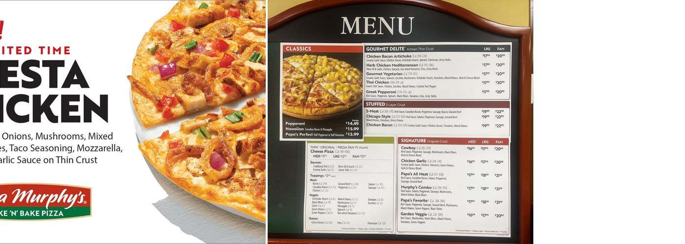 Papa Murphy's | Take 'N' Bake Pizza Menu