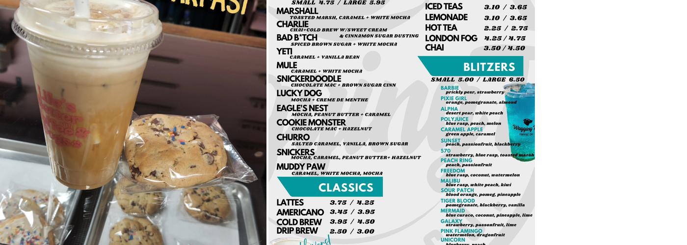 Wagging Tail Coffee Co—Watsontown Menu
