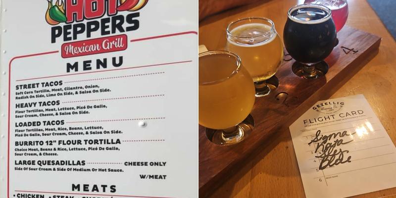 Gezellig Brewing Co Menu