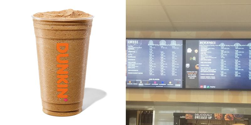 Dunkin' Menu