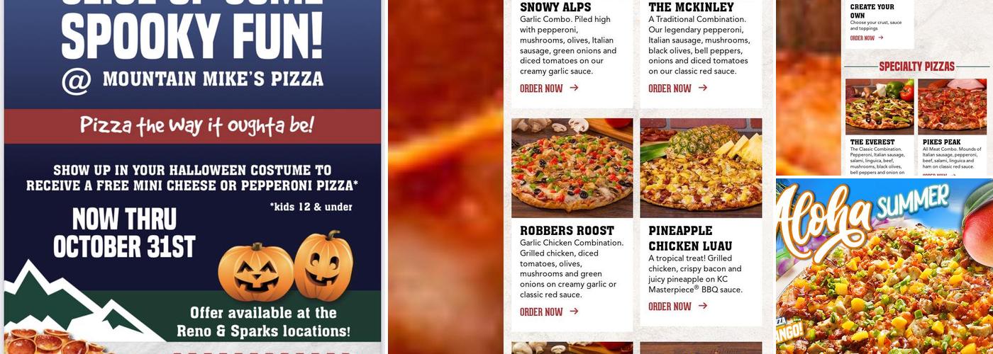 Mountain Mike's Pizza Menu