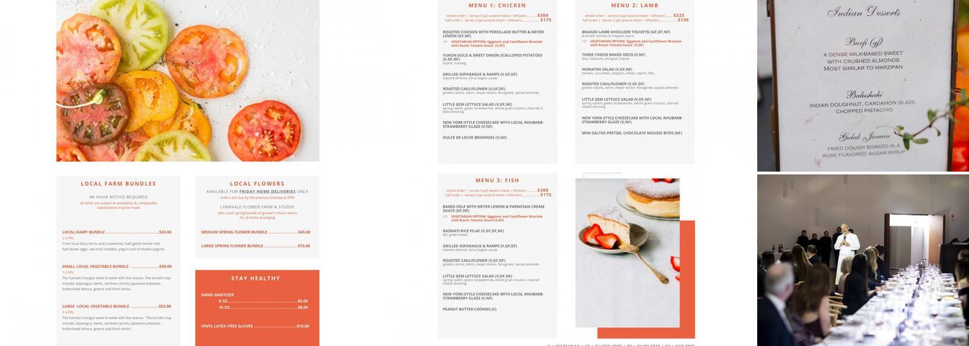 Occasions Caterers Menu