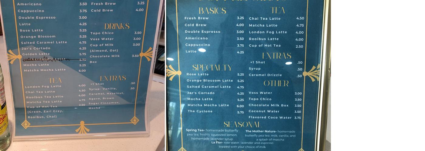 Cake Thieves Bakery Menu