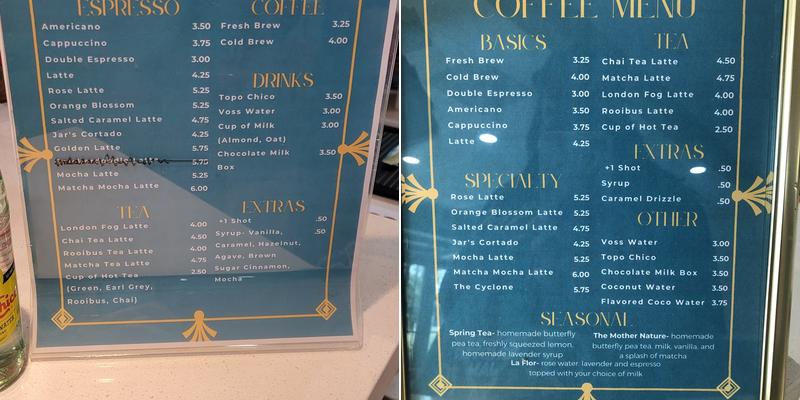 Cake Thieves Bakery Menu