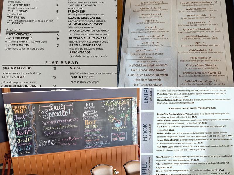 Harbor Hook & Grille Menu
