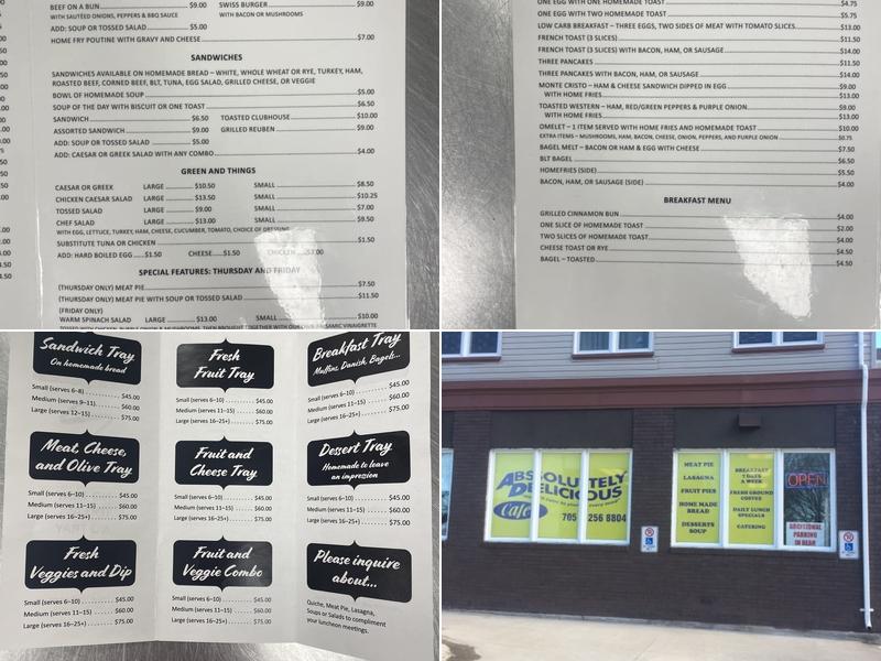 Absolutely Delicious Menu