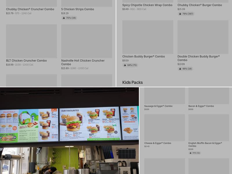 A&W Canada Menu
