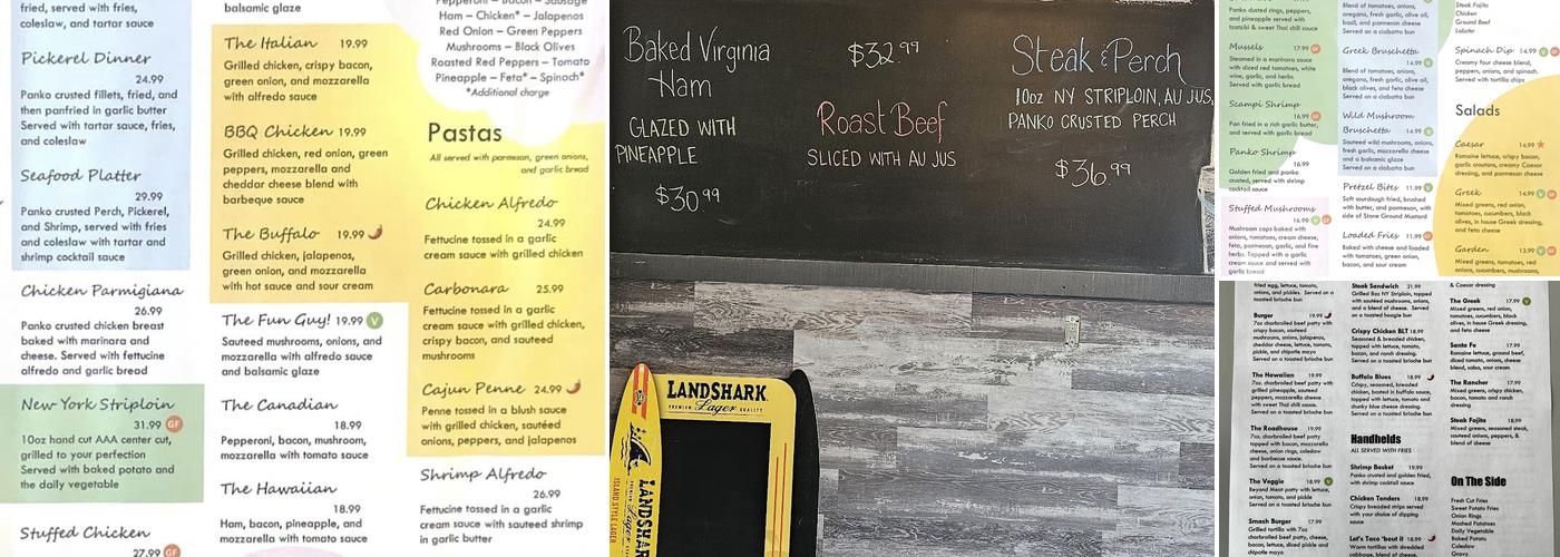 Bob N’ Buoys Bar & Boil Menu