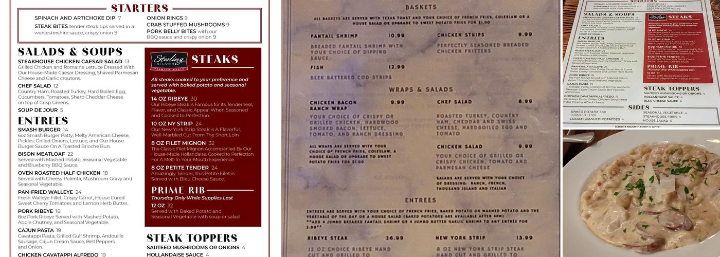 Twin Buffalo Grill Menu