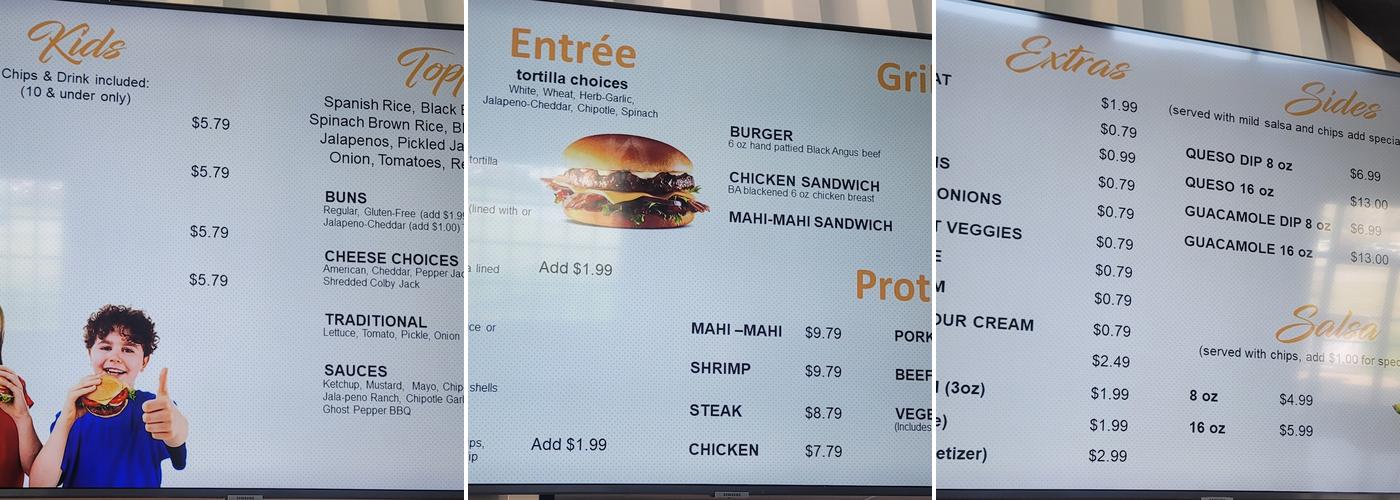 BA Eats Menu