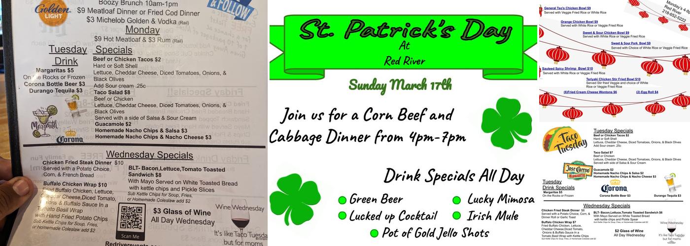 Red River Bar & Grill Menu