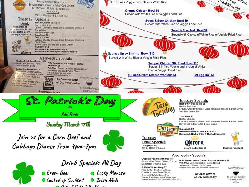 Red River Bar & Grill Menu