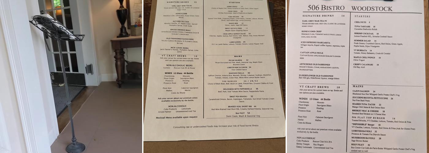 506 Bistro and Bar Menu
