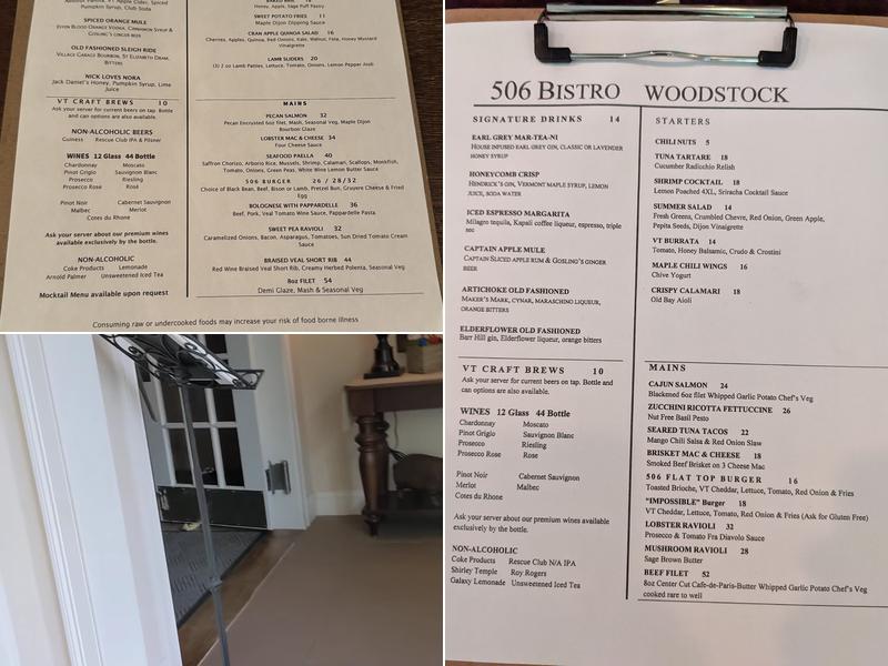 506 Bistro and Bar Menu