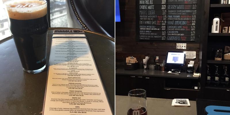 Marble Brewery NE Heights Menu