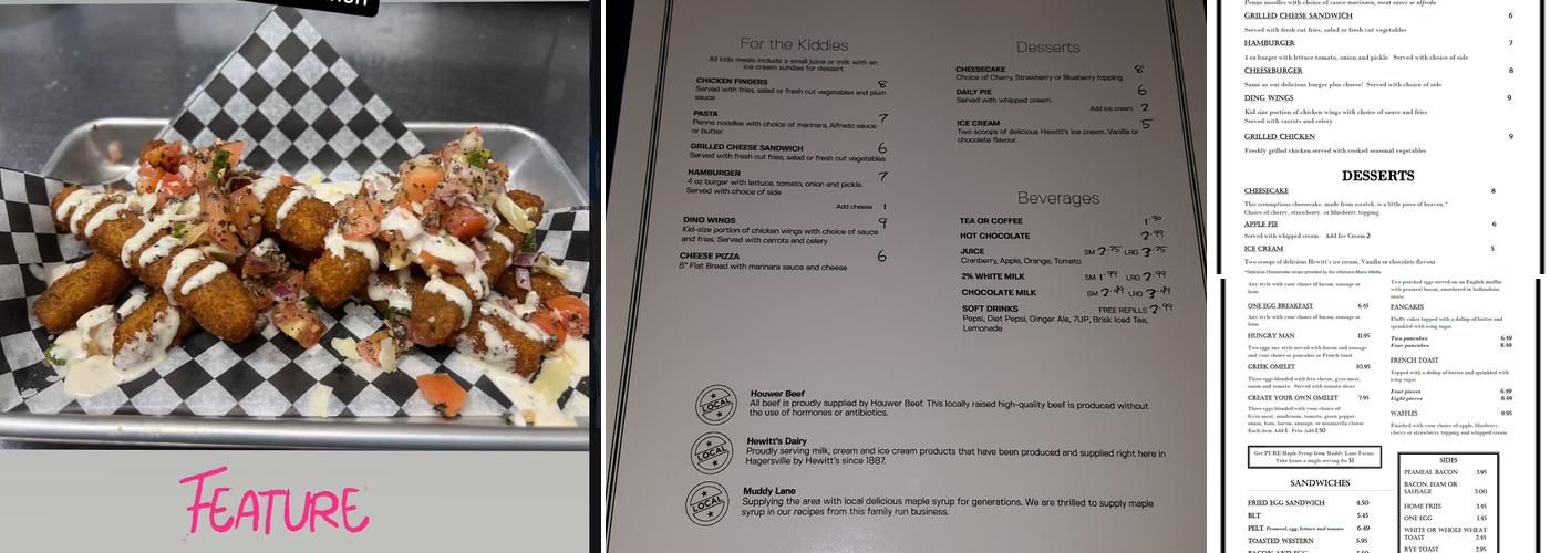 Plank Road Taps & Grill Menu