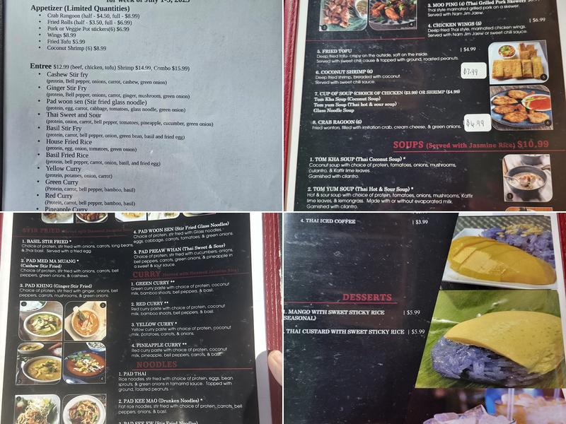 Ying’s Kitchen Menu