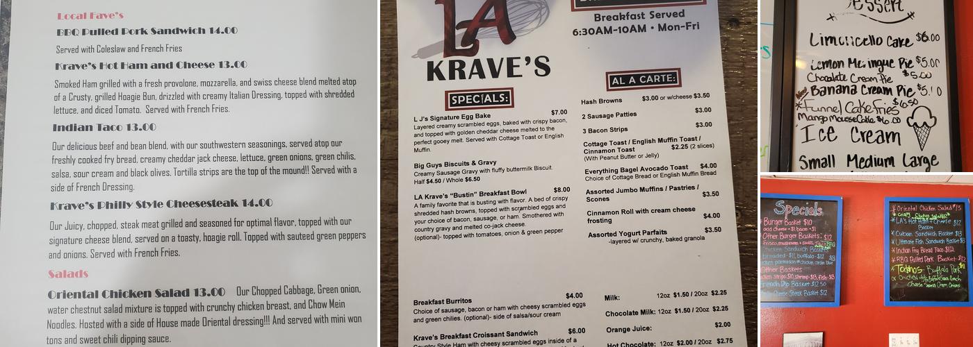 LA KRAVE'S Menu