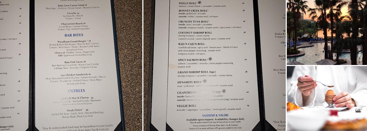 Bar 1521 Menu