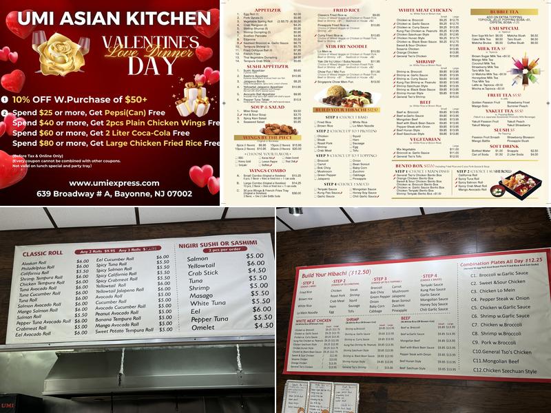 Umi Kitchen—Sushi-Bubble Tea Menu