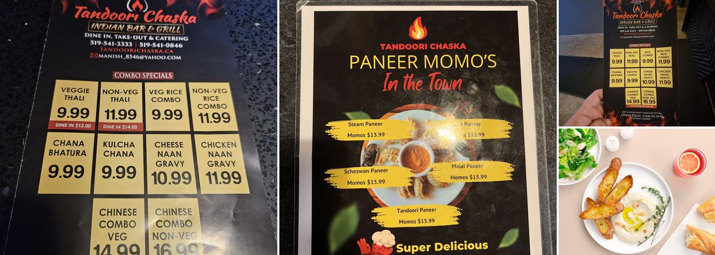 Tandoori Chaska Menu