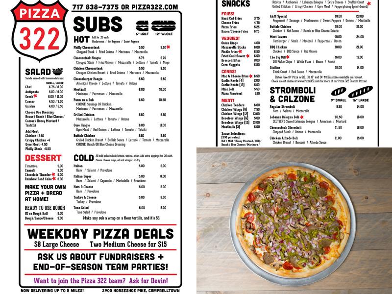 A&M PIZZA CAMPBELLTOWN Menu