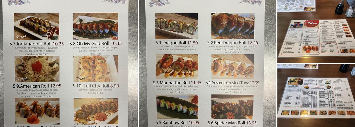 Tokyo Express Menu