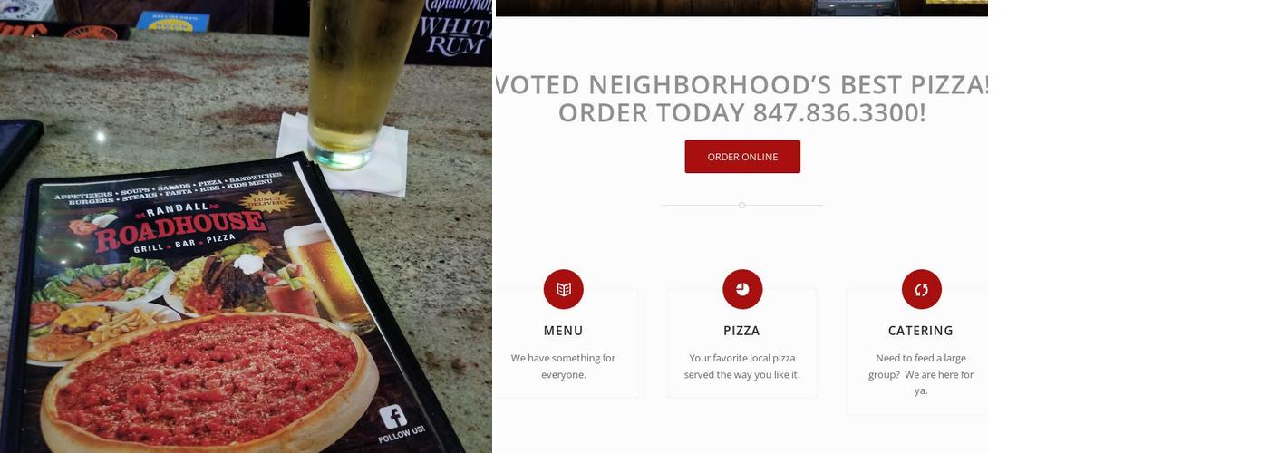 Randall Roadhouse Bar Grill Pizza Menu