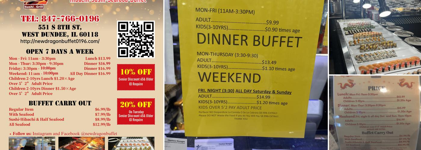 Dragon Buffet Menu