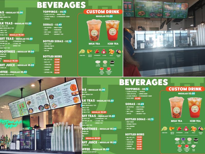 Fresh Vietnamese Bistro and Teahouse Menu