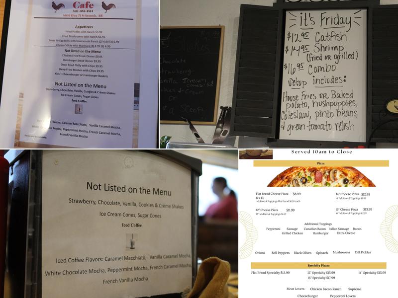 Rise and Shine Cafe Menu