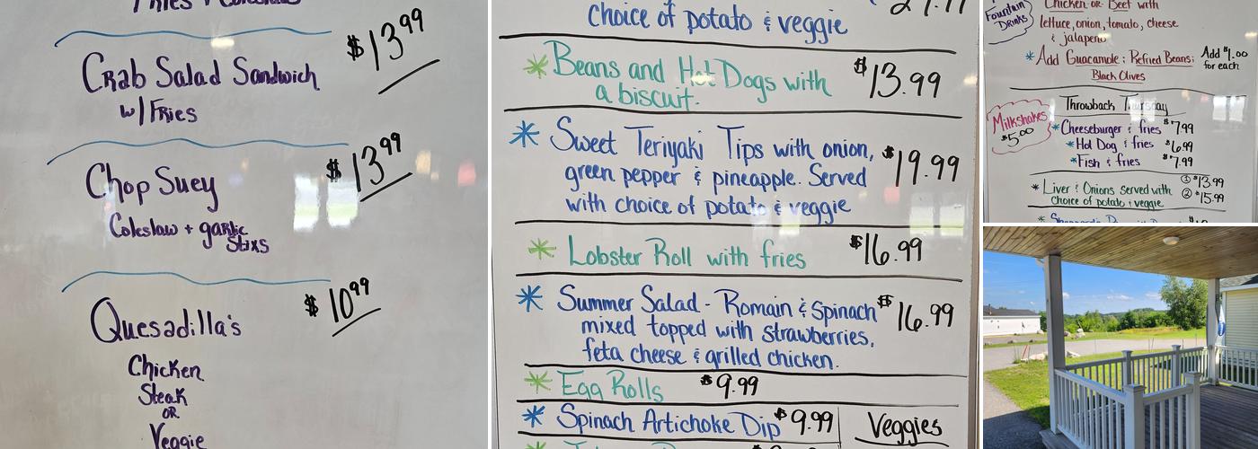 Grandbelly's Country Cafe Menu