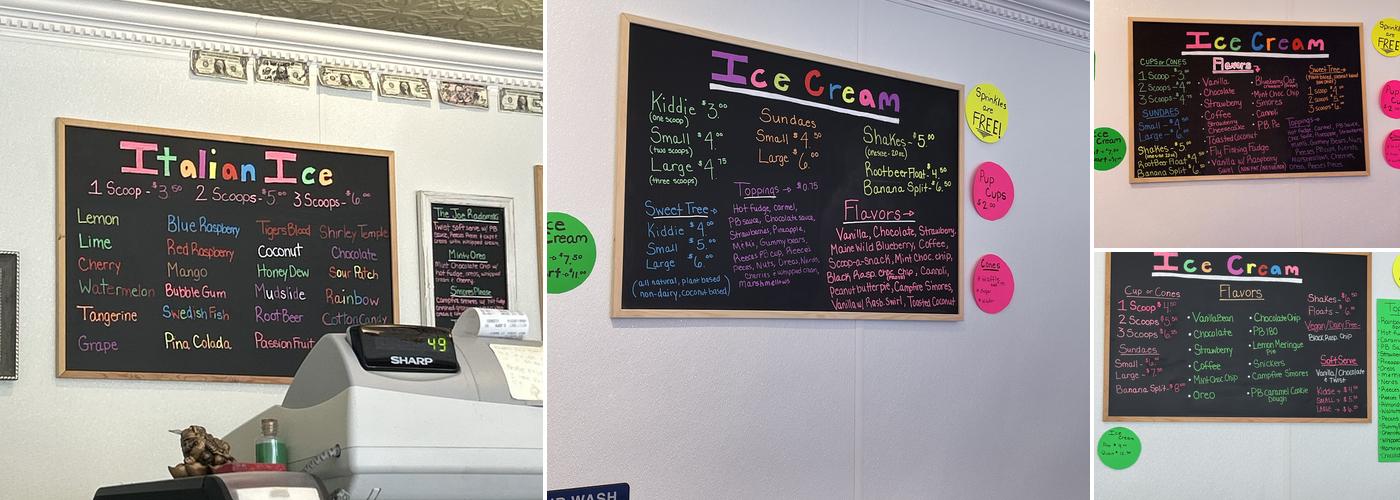 Deep River Ice Menu
